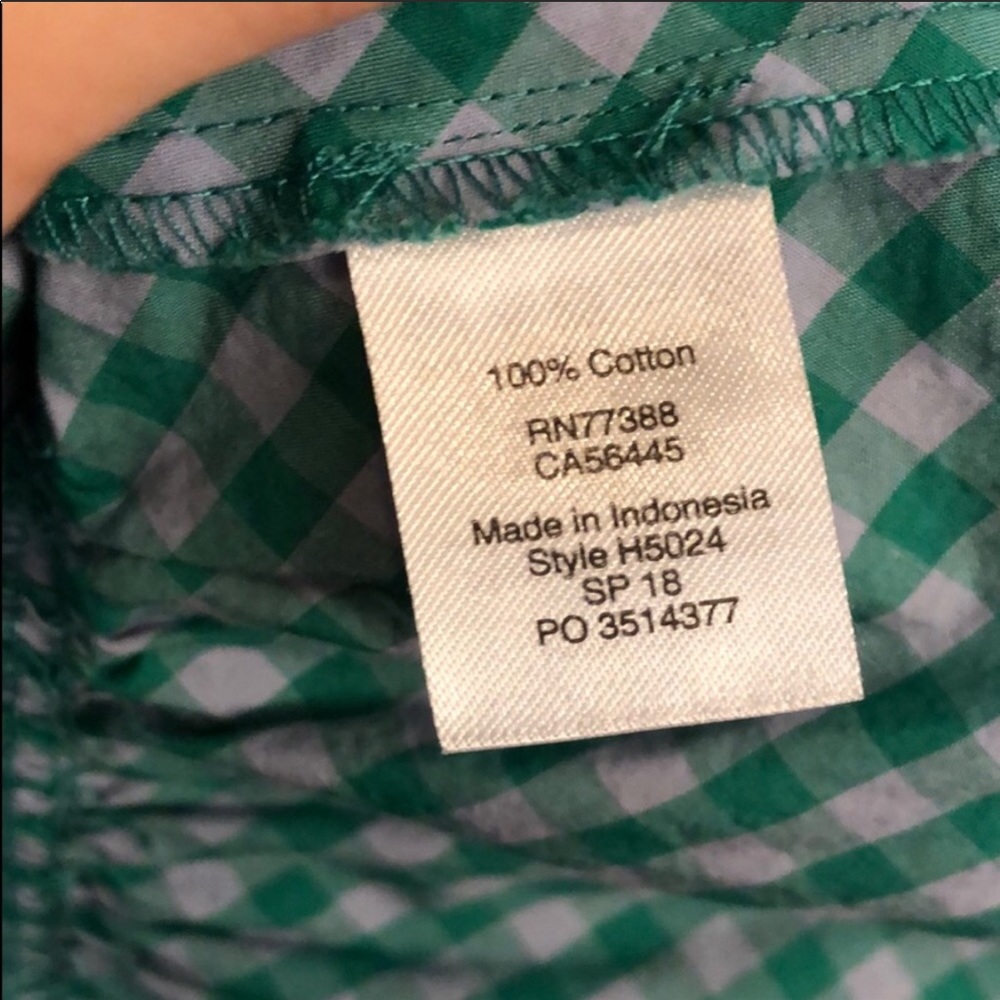 J.Crew Sleeveless Gingham Peplum Shirt - Picture 6 of 6